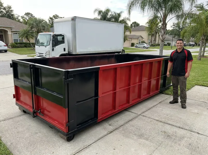 Concrete Heavy Debris Dumpster in Jacksonville, FL